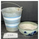 Vintage Floral Planter And More