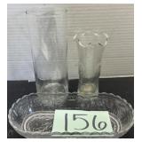 Clear Glass Decorative Vases & More