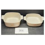 Vintage Corning Ware Baking Dishes - No Lids