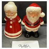 Vintage Mr and Mrs Clause Decor