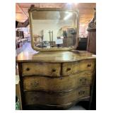 Dresser w/ Mirror; Dovetail Drawers; 45*23*36