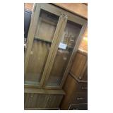 Wooden Gun Rack w/ Storage; 35*13*72