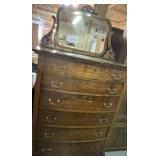 Tall Dresser w/ Mirror; Dovetail Drawers; 38*21*50