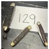 Lot of (3) Vintage Pocket Knives