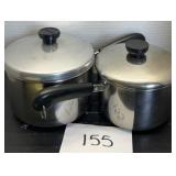 (2) Vintage Cooking Pots