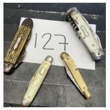 Lot of (4) Vintage Pocket Knives