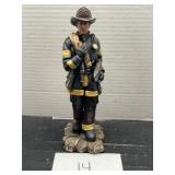 11' Fireman Tribute Statue / Decor