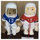 (2) 1990's Plush Football Plushes 14'
