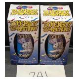 (2) new doughboy 30th birthday collector glass