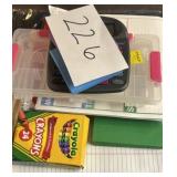 Craft / Stationary Lot; Crayons & More