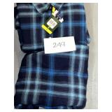 (2) New Blue Flannels; Small