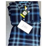 (2) New Blue Flannels; Small