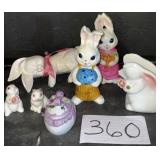 Vintage Easter Decor; Bunnies and More