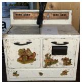 1950's Toy Electric Stove 13x13.5