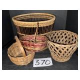 Vintage Wicker Basket Lot
