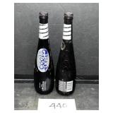 (2) Coors Light Baseball Bat Beer Bottles