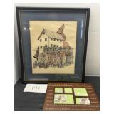 Country Wall Art 15*17 & Picture Frame