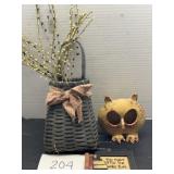 Primitive Decor; Country; Owl; Books