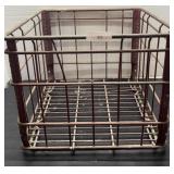 Vintage Metal Sani Dairy Milk Crate