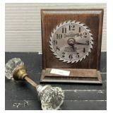 Sears Rotruck Shop Clock / Antique Door Knob