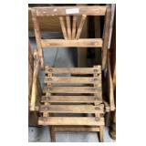 Vintage Wooden Fold Up Chair