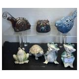 Garden Decor; Snail; Frog; Bird; Turtle