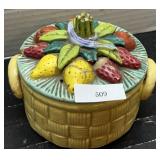 Vintage Oven Proof Fruit Dish - Cracked
