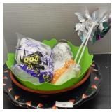 Mixed Halloween Lot; Spider Webs / Platters