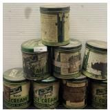Vintage Fairmont Imperial Ice Cream Tins