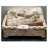 Vintage Floral Trinket Box
