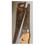 (2) Vintage Hand Saws
