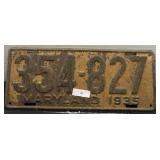 Vintage Maryland License Plate; 1935
