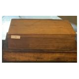 (2) Vintage Wooden Storage Boxes; Small