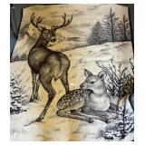 Decorative Deer Throw Blanket