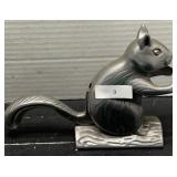 Cast Aluminum Squirrel Nutcracker; 6'