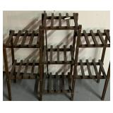Wooden Plant Stand; 31*9*28