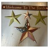 Primitive / Country Decor; Stars / Porch Sign