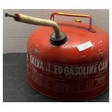 Vintage Galvonized Gasoline Can; 2 1/4 Gallon