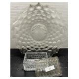 Vintage Cube Design Fostoria Glass