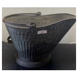 Vintage Galvanized Coal Ash Bucket