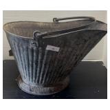 Vintage Galvanized Coal Ash Bucket