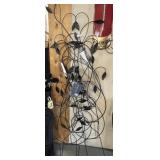 Metal Yard Decor; Black Leaves