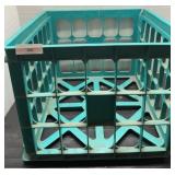 Teal Plastic Crate