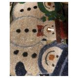 Stack of Front Door Mats; Christmas and More