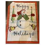 4x6 Garden Flag; Happy Holidays