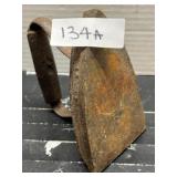 Vintage Clothing Iron Press; Cast Iron