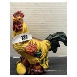 Decorative Rooster Piggy Bank