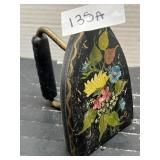 Vintage Sad Iron; Painted
