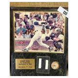 1998 Sammy Sosa 62nd Home Run Plaque