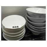 Mixed China; Small bowls - Saucers